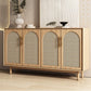 Home Rectangle Sideboard Cabinet Wooden Side Board with Doors