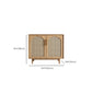 Home Rectangle Sideboard Cabinet Wooden Side Board with Doors