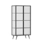 53"H Rectangular Metal Side Board Modern Minimalist Home Sideboard with Door Clearhalo 'buffet_sideboard' 'Buffets & Sideboards' 'furn' 'furn_buffet_sideboard' 'Furniture' 'Kitchen & Dining Furniture' 6267386