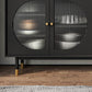 Moderna scheda rettangolare minimalista Casa Black Side Board con porta