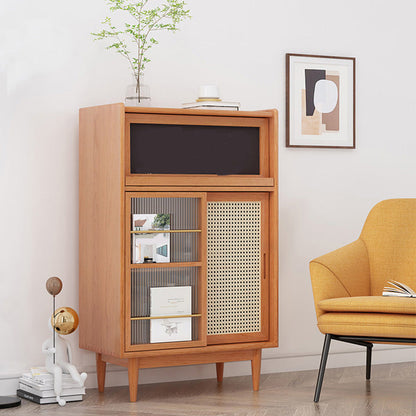 Scheda laterale in legno con porta moderna minimalista marrone buffet sideboard