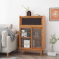 Scheda laterale in legno con porta moderna minimalista marrone buffet sideboard