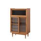 Scheda laterale in legno con porta moderna minimalista marrone buffet sideboard