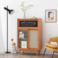 Scheda laterale in legno con porta moderna minimalista marrone buffet sideboard
