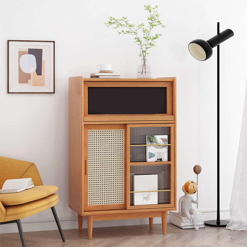 Scheda laterale in legno con porta moderna minimalista marrone buffet sideboard
