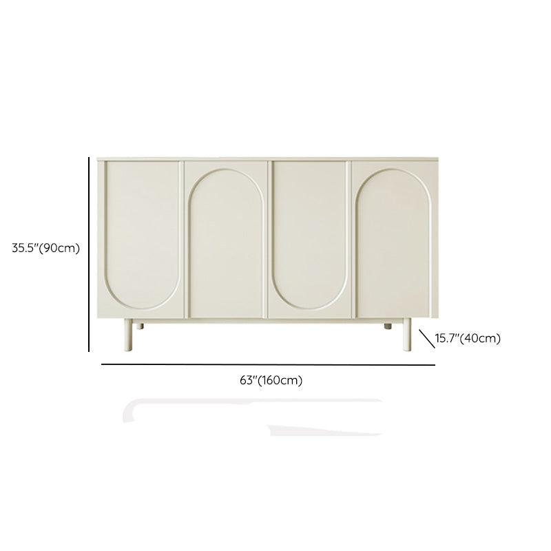 Sideboard di rettangolo moderno Rettangolo Sideboard di archiviazione in legno con porta