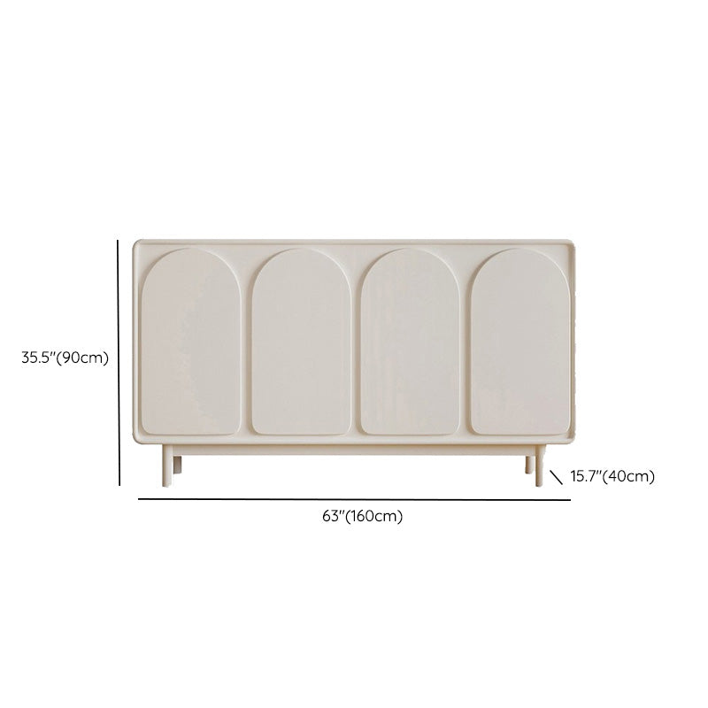 Rettangolo di stoccaggio domestico Sideboard di legno moderno per cucina