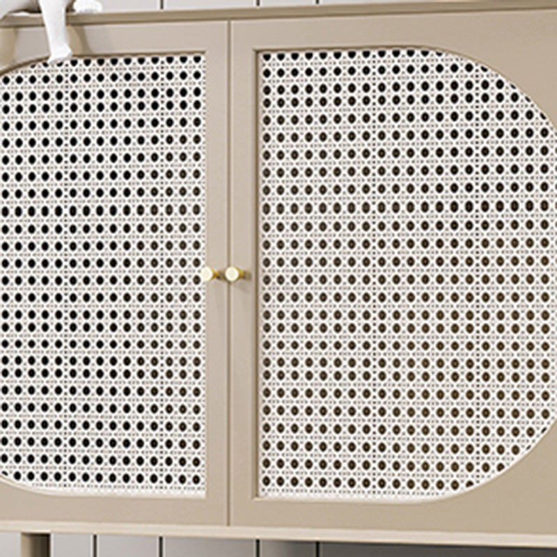 Modern Style Rectangle Side Board 39.4"L Home Wooden Sideboard Clearhalo 'buffet_sideboard' 'Buffets & Sideboards' 'furn' 'furn_buffet_sideboard' 'Furniture' 'Kitchen & Dining Furniture' 6267499