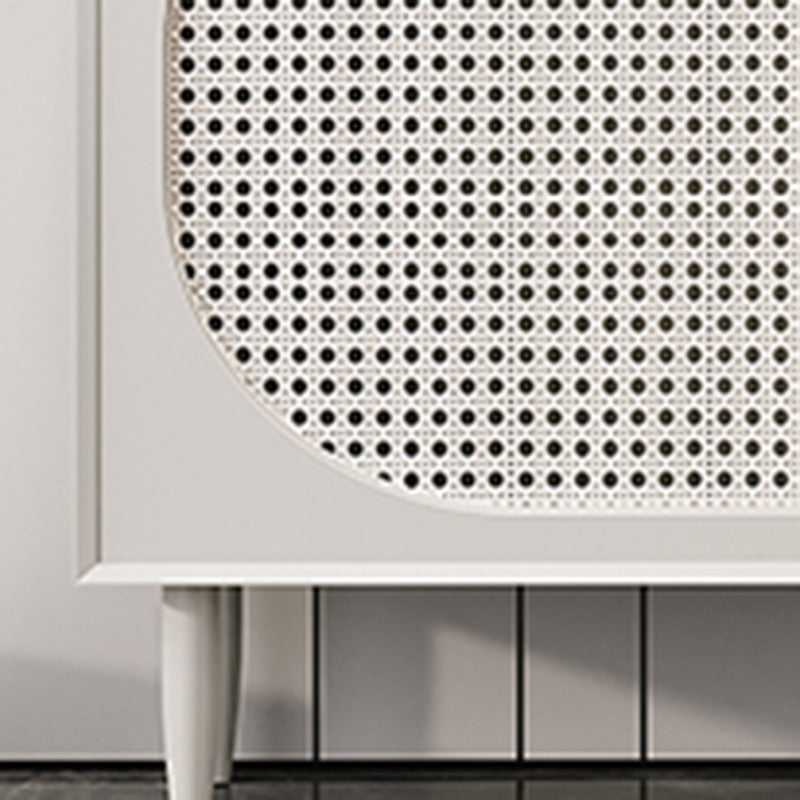 Modern Style Rectangle Side Board 39.4"L Home Wooden Sideboard Clearhalo 'buffet_sideboard' 'Buffets & Sideboards' 'furn' 'furn_buffet_sideboard' 'Furniture' 'Kitchen & Dining Furniture' 6267501