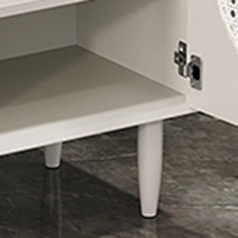 Modern Style Rectangle Side Board 39.4"L Home Wooden Sideboard Clearhalo 'buffet_sideboard' 'Buffets & Sideboards' 'furn' 'furn_buffet_sideboard' 'Furniture' 'Kitchen & Dining Furniture' 6267502