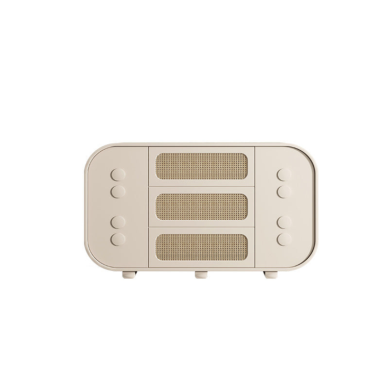 Mobile moderno armadio latestino di stoccaggio in legno con cassetti e porta