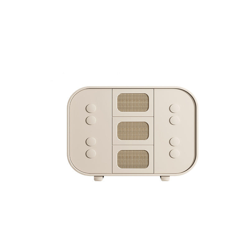 Mobile moderno armadio latestino di stoccaggio in legno con cassetti e porta