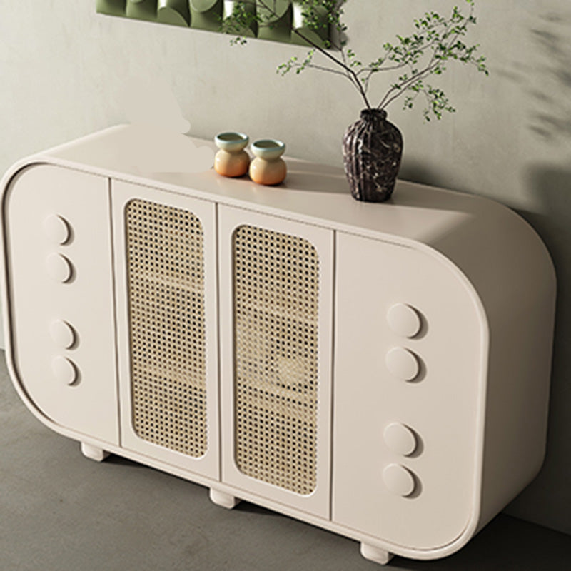 Mobile moderno armadio latestino di stoccaggio in legno con cassetti e porta