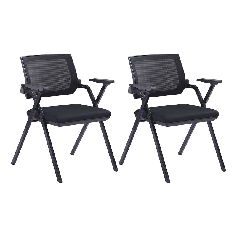 Contemporary Arms Included Desk Chair Mesh Back Conference Chair Without Writing Pad 2 Piece Set Clearhalo 'furn' 'furn_office_chair' 'Furniture' 'Office Chairs' 'Office Furniture' 'office_chair' 6267572