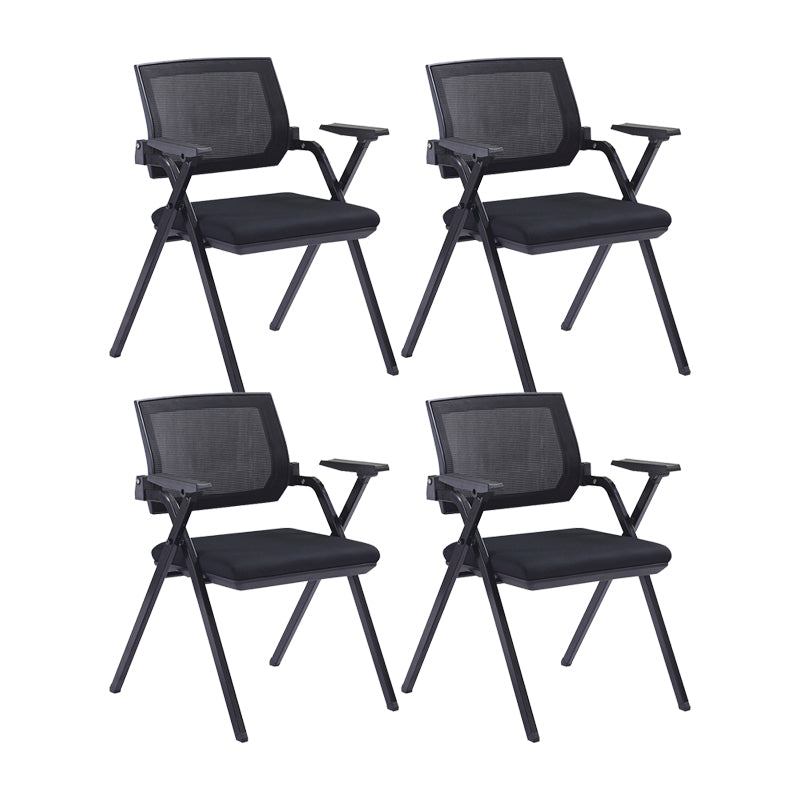 Contemporary Arms Included Desk Chair Mesh Back Conference Chair Without Writing Pad 4 Piece Set Clearhalo 'furn' 'furn_office_chair' 'Furniture' 'Office Chairs' 'Office Furniture' 'office_chair' 6267573