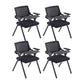 Contemporary Arms Included Desk Chair Mesh Back Conference Chair With Writing Pad 4 Piece Set Clearhalo 'furn' 'furn_office_chair' 'Furniture' 'Office Chairs' 'Office Furniture' 'office_chair' 6267582