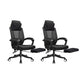 Ergonomic Mesh Office Chair High-Back Adjustable Height with Swivel Casters Black 2 Piece Set With Footrest Clearhalo 'furn' 'furn_office_chair' 'Furniture' 'Office Chairs' 'Office Furniture' 'office_chair' 6267591