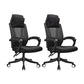 Ergonomic Mesh Office Chair High-Back Adjustable Height with Swivel Casters Black 2 Piece Set Without Footrest Clearhalo 'furn' 'furn_office_chair' 'Furniture' 'Office Chairs' 'Office Furniture' 'office_chair' 6267608