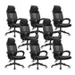Ergonomic Mesh Office Chair High-Back Adjustable Height with Swivel Casters Black 8 Piece Set Without Footrest Clearhalo 'furn' 'furn_office_chair' 'Furniture' 'Office Chairs' 'Office Furniture' 'office_chair' 6267611