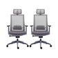 Modern Desk Chair Mesh Computer Chair High-Back Chair for Office Grey 2 Piece Set Clearhalo 'furn' 'furn_office_chair' 'Furniture' 'Office Chairs' 'Office Furniture' 'office_chair' 6267679
