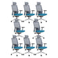 Modern Desk Chair Mesh Computer Chair High-Back Chair for Office Blue 8 Piece Set Clearhalo 'furn' 'furn_office_chair' 'Furniture' 'Office Chairs' 'Office Furniture' 'office_chair' 6267688