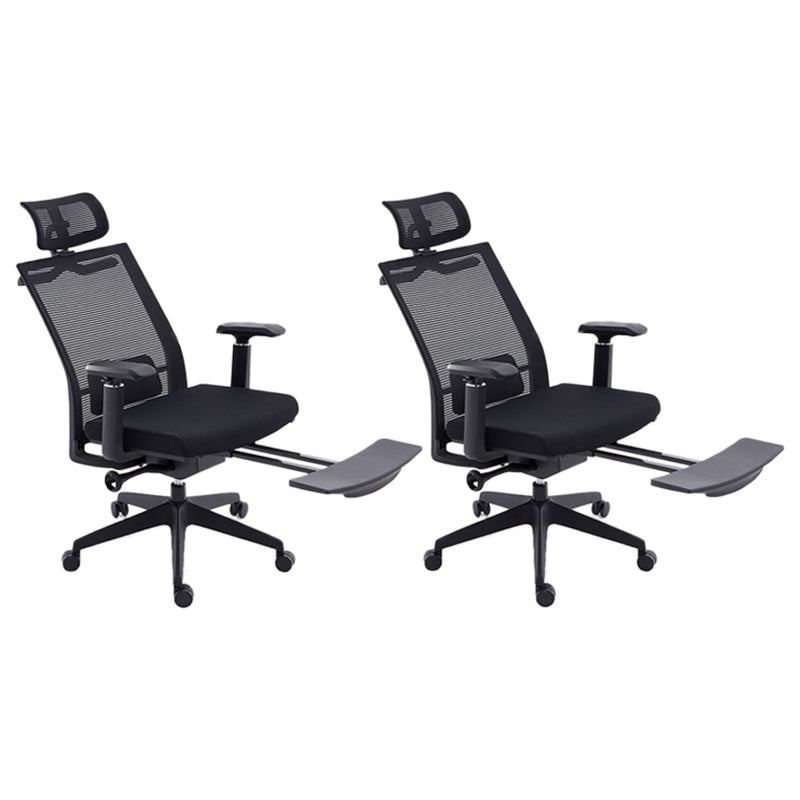 Modern Desk Chair Mesh Computer Chair High-Back Chair for Office Black 2 Piece Set Clearhalo 'furn' 'furn_office_chair' 'Furniture' 'Office Chairs' 'Office Furniture' 'office_chair' 6267690