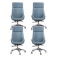 Silla de escritorio de estilo moderno, silla de oficina con respaldo medio/alto para ordenador de cuero