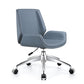 Silla de escritorio de estilo moderno, silla de oficina con respaldo medio/alto para ordenador de cuero