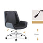 Silla de escritorio de estilo moderno, silla de oficina con respaldo medio/alto para ordenador de cuero