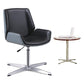 Silla de escritorio de estilo moderno, silla de oficina con respaldo medio/alto para ordenador de cuero