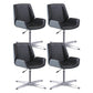Silla de escritorio de estilo moderno, silla de oficina con respaldo medio/alto para ordenador de cuero