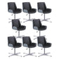Silla de escritorio de estilo moderno, silla de oficina con respaldo medio/alto para ordenador de cuero
