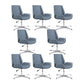 Silla de escritorio de estilo moderno, silla de oficina con respaldo medio/alto para ordenador de cuero