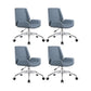 Silla de escritorio de estilo moderno, silla de oficina con respaldo medio/alto para ordenador de cuero