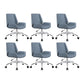Silla de escritorio de estilo moderno, silla de oficina con respaldo medio/alto para ordenador de cuero