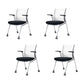 Mesh Mid-Back Desk Chair Swivel Conference Chair with Wheels