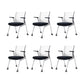 Mesh Mid-Back Desk Chair Swivel Conference Chair with Wheels