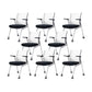 Mesh Mid-Back Desk Chair Swivel Conference Chair with Wheels