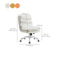 Mid Back Armless Desk Chair Modern Faux Leather Office Chair Clearhalo 'furn' 'furn_office_chair' 'Furniture' 'Office Chairs' 'Office Furniture' 'office_chair' 6267805