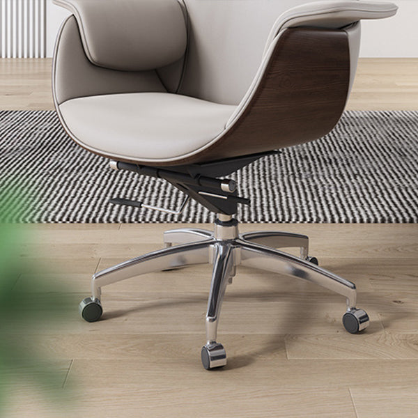 Modern & Contemporary Upholstered Chair Leather Task High Back Chair Clearhalo 'furn' 'furn_office_chair' 'Furniture' 'Office Chairs' 'Office Furniture' 'office_chair' 6267871