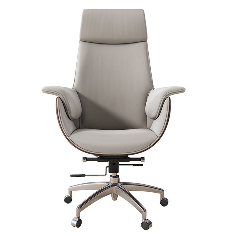 Modern & Contemporary Upholstered Chair Leather Task High Back Chair Clearhalo 'furn' 'furn_office_chair' 'Furniture' 'Office Chairs' 'Office Furniture' 'office_chair' 6267875