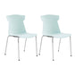 Contemporary No Wheels Desk Chair Plastic Armless Conference Chair Green 2 Piece Set Four Legs Clearhalo 'furn' 'furn_office_chair' 'Furniture' 'Office Chairs' 'Office Furniture' 'office_chair' 6267903