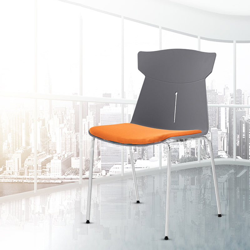 Contemporary No Wheels Desk Chair Plastic Armless Conference Chair Clearhalo 'furn' 'furn_office_chair' 'Furniture' 'Office Chairs' 'Office Furniture' 'office_chair' 6267904