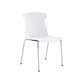 Contemporary No Wheels Desk Chair Plastic Armless Conference Chair White 1 Piece Four Legs Clearhalo 'furn' 'furn_office_chair' 'Furniture' 'Office Chairs' 'Office Furniture' 'office_chair' 6267917