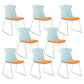 Contemporary No Wheels Desk Chair Plastic Armless Conference Chair 8 Piece Set Sled Clearhalo 'furn' 'furn_office_chair' 'Furniture' 'Office Chairs' 'Office Furniture' 'office_chair' 6267930