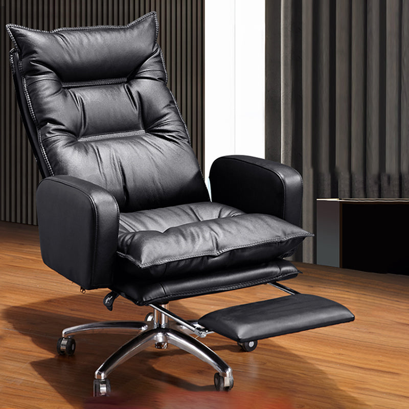 Fauteuil contemporain à mécanisme d'inclinaison, fauteuil pivotant à dossier haut