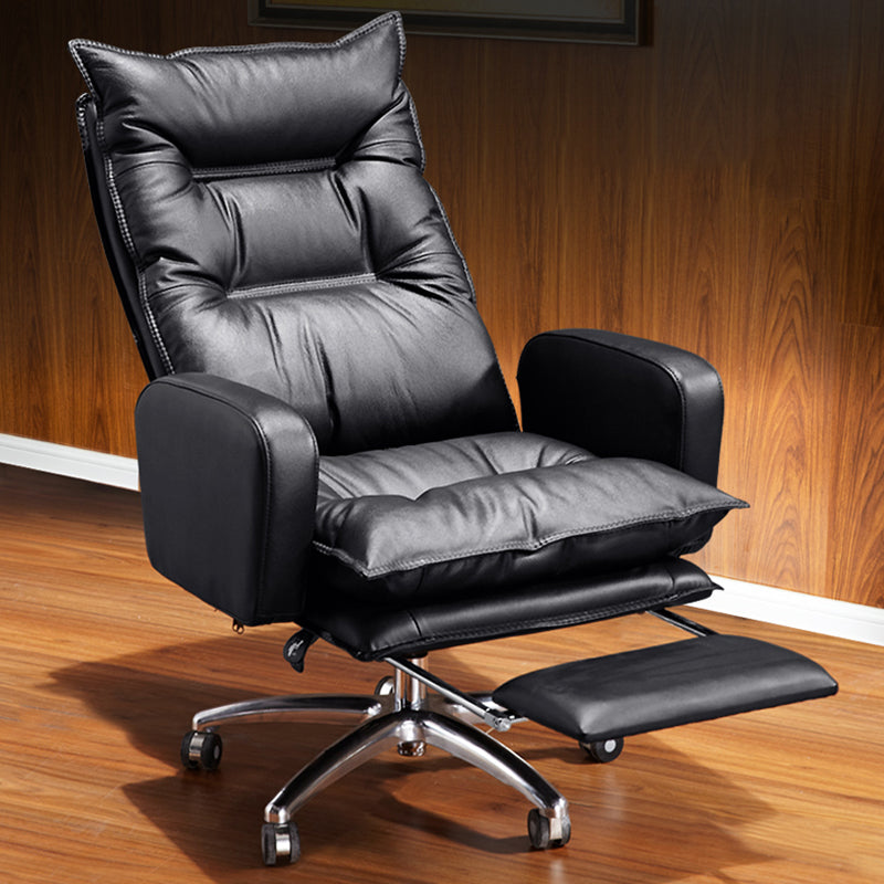 Fauteuil contemporain à mécanisme d'inclinaison, fauteuil pivotant à dossier haut
