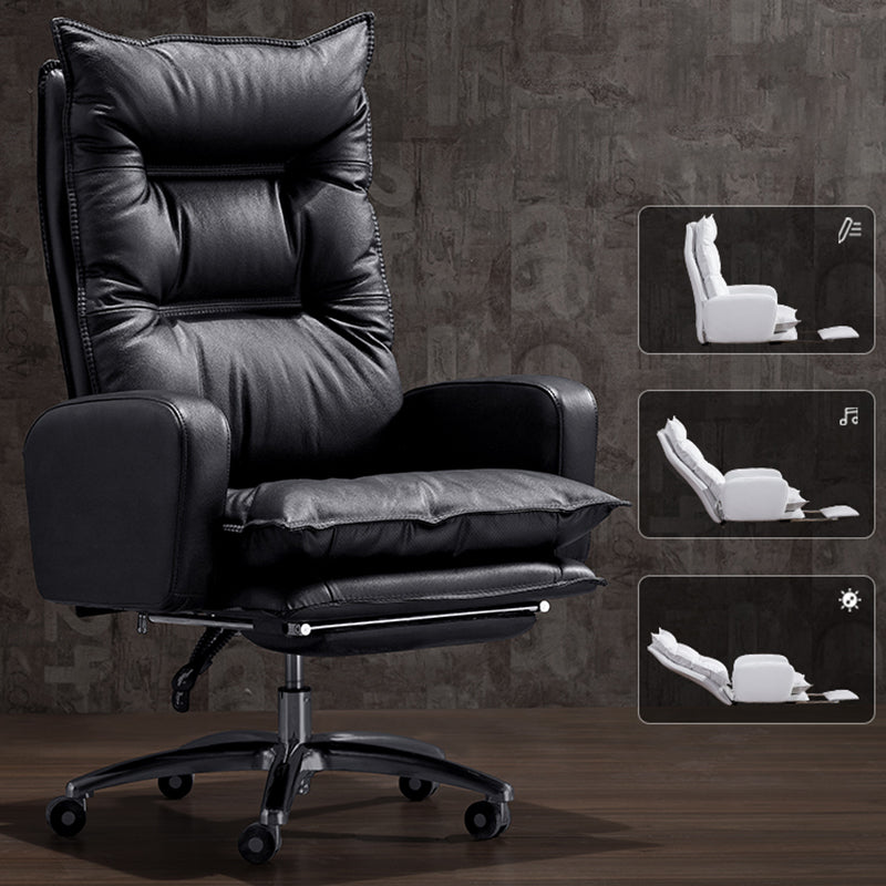 Fauteuil contemporain à mécanisme d'inclinaison, fauteuil pivotant à dossier haut