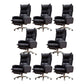 Fauteuil contemporain à mécanisme d'inclinaison, fauteuil pivotant à dossier haut