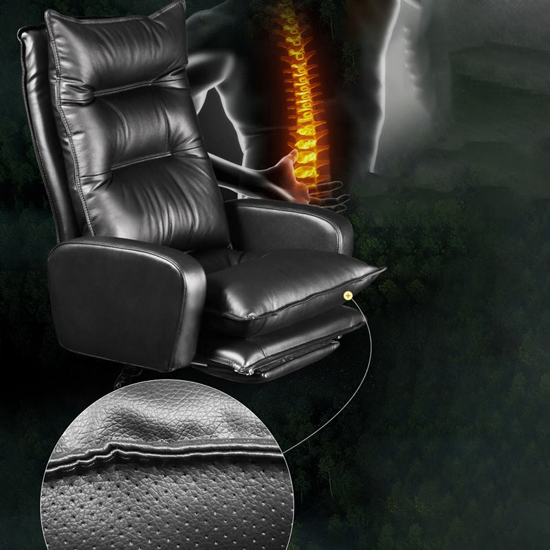 Fauteuil contemporain à mécanisme d'inclinaison, fauteuil pivotant à dossier haut